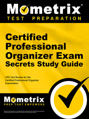 cover image of Certified Professional Organizer Exam Secrets Study Guide